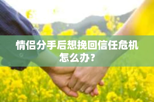 情侣分手后想挽回信任危机怎么办？