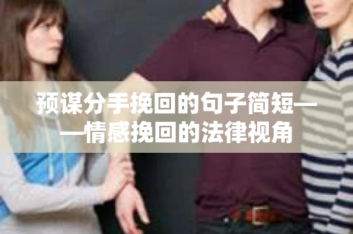 预谋分手挽回的句子简短——情感挽回的法律视角
