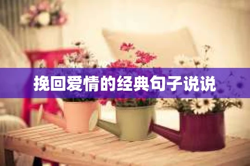 挽回爱情的经典句子说说