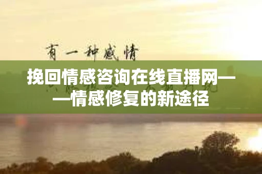 挽回情感咨询在线直播网——情感修复的新途径