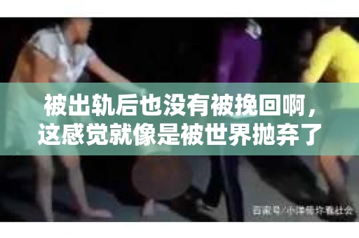 被出轨后也没有被挽回啊，这感觉就像是被世界抛弃了一样。我曾经也经历过这样的事情，那种心如刀割的痛，至今仍记忆犹新。今天，我想和大家聊聊这个话题，希望能给那些正在经历或者曾经经历过类似痛苦的人一些安慰和帮助。