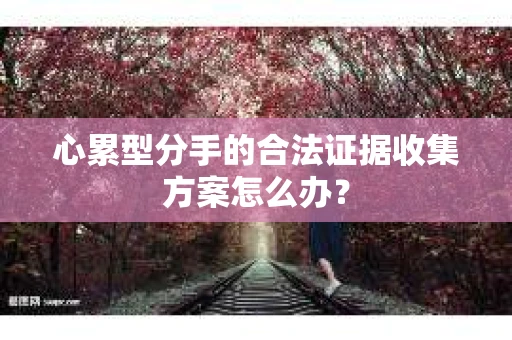心累型分手的合法证据收集方案怎么办？