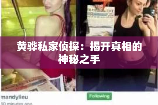 黄骅私家侦探：揭开真相的神秘之手