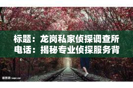 标题：龙岗私家侦探调查所电话：揭秘专业侦探服务背后的故事