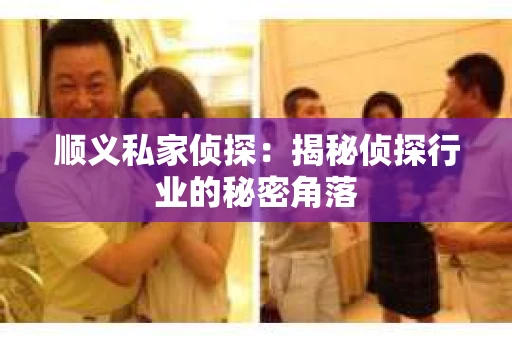 顺义私家侦探：揭秘侦探行业的秘密角落