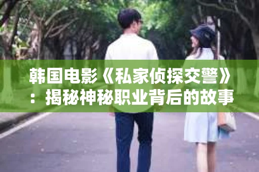 韩国电影《私家侦探交警》：揭秘神秘职业背后的故事