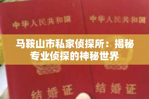 马鞍山市私家侦探所：揭秘专业侦探的神秘世界