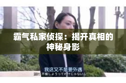 霸气私家侦探：揭开真相的神秘身影