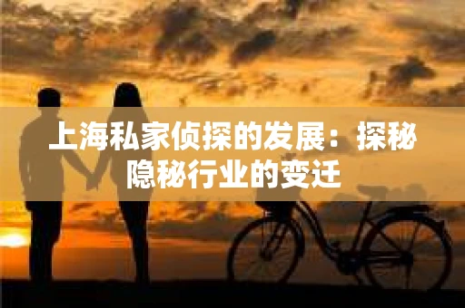 上海私家侦探的发展：探秘隐秘行业的变迁