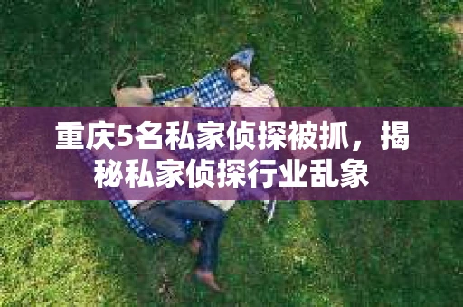 重庆5名私家侦探被抓，揭秘私家侦探行业乱象