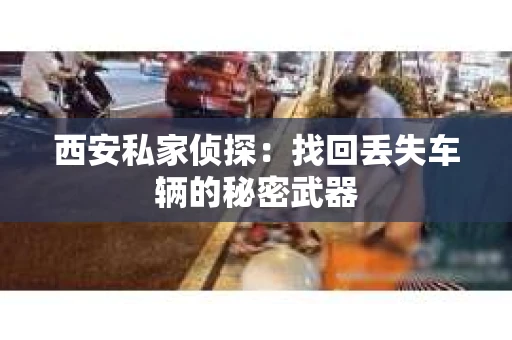 西安私家侦探：找回丢失车辆的秘密武器