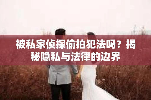 被私家侦探偷拍犯法吗？揭秘隐私与法律的边界