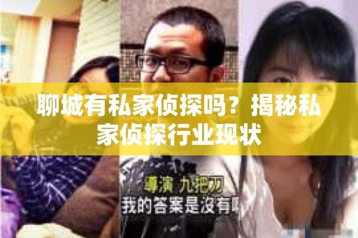 聊城有私家侦探吗？揭秘私家侦探行业现状