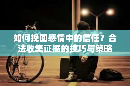 如何挽回感情中的信任？合法收集证据的技巧与策略