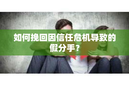 如何挽回因信任危机导致的假分手？