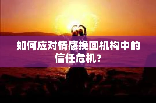 如何应对情感挽回机构中的信任危机？