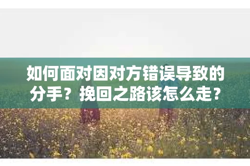 如何面对因对方错误导致的分手？挽回之路该怎么走？