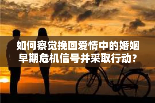 如何察觉挽回爱情中的婚姻早期危机信号并采取行动？