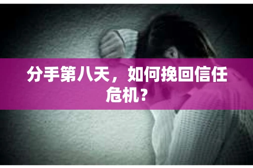 分手第八天，如何挽回信任危机？