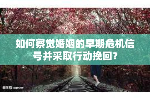 如何察觉婚姻的早期危机信号并采取行动挽回？